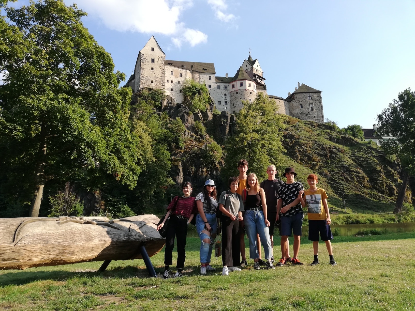 Teens at Hauenstejn Castle
